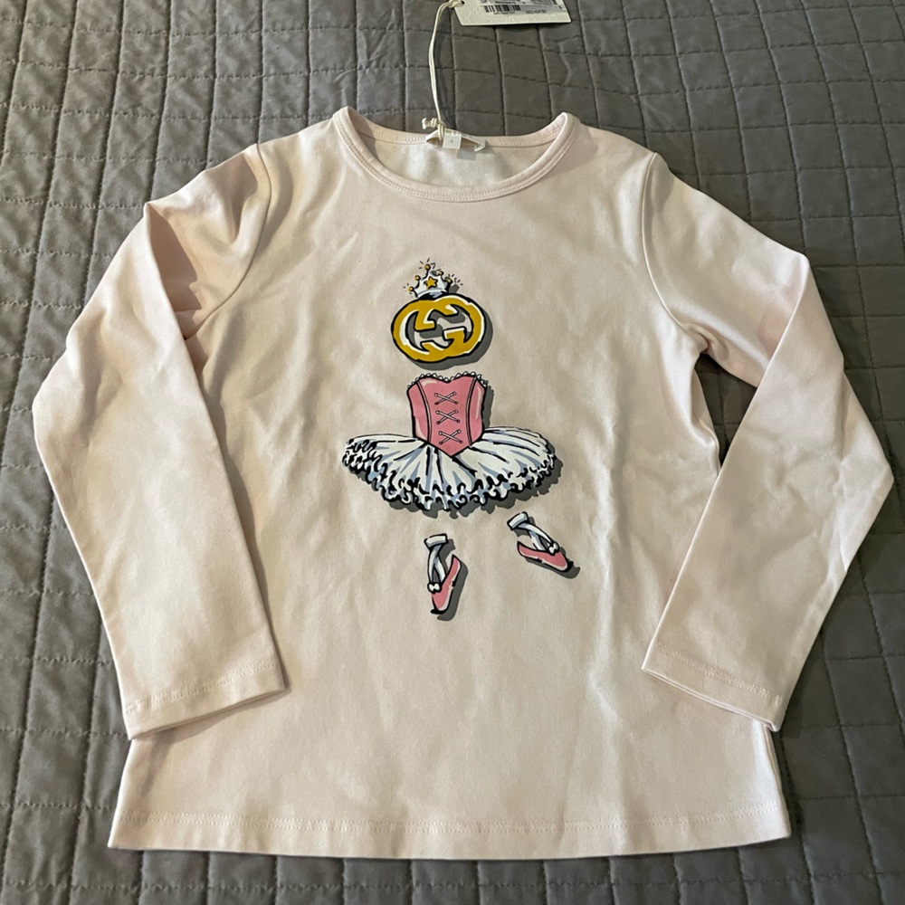Gucci baby/toddler pink ballerina outfit NWT
